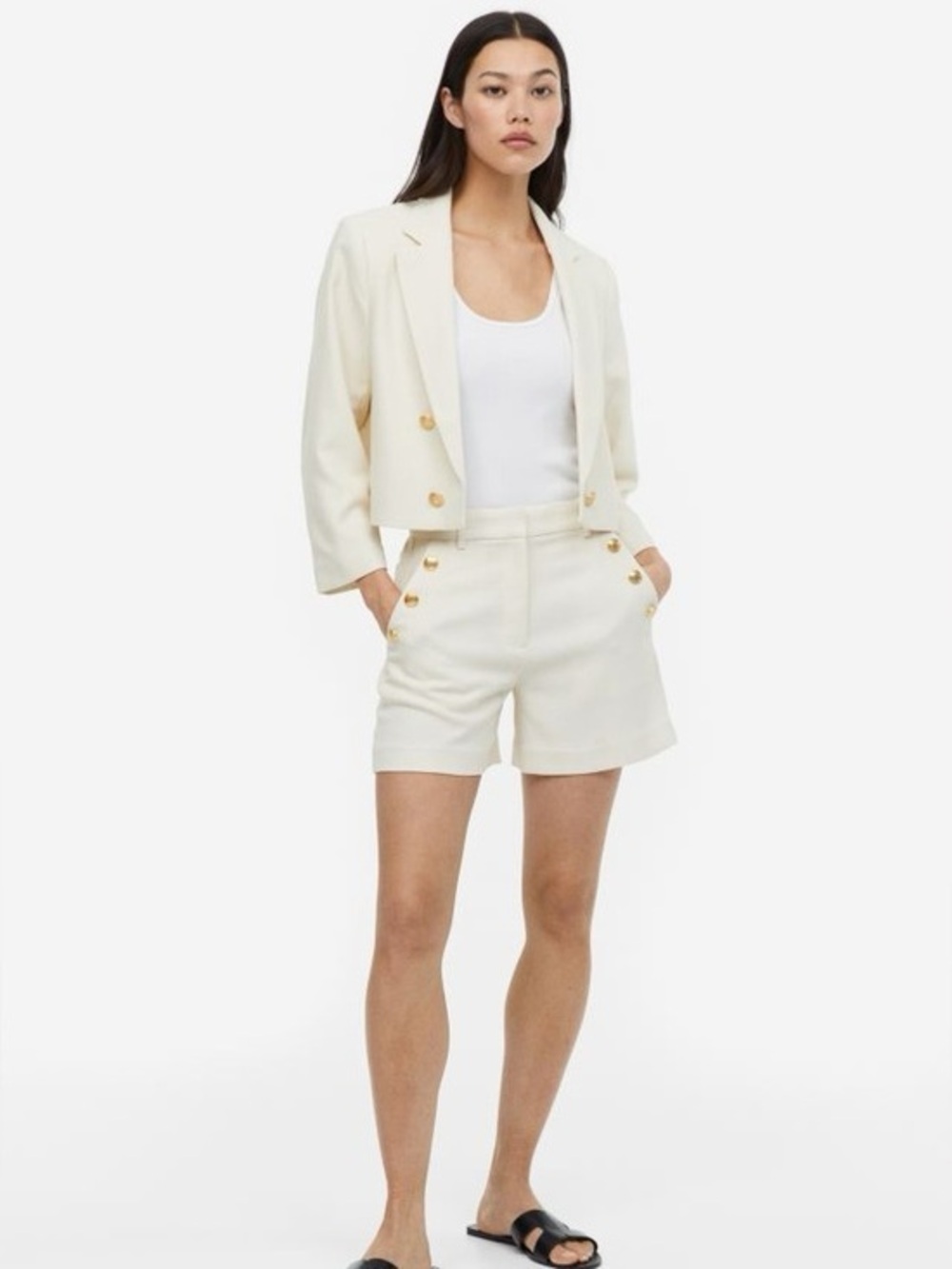 Texture cropped jacket